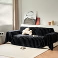 thumbnail image 2 of HUGNEO 71"x71" Chenille Sofa Cover, Non Slip Soft Tassel Couch Cover, Machine Washable Furniture Protector for Kids Pets, Dark Gray, 2 of 11