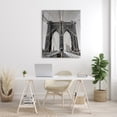 thumbnail image 2 of Stupell Industries Brooklyn Bridge Geometric Cable Architecture Design Urban Photography, 36 x 48, Design by Ziwei Li, 2 of 6