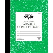 School Smart Skip-A-Line Ruled Composition Book, Grade 1, Green, 24 Sheets/48 Pages