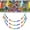 B, variant on 1 Pack 6 Color Pastel Pom Pom Garlands,Easter Decorations Spring Felt Ball Garland Banner for Classroom Wedding Birthday Party Hanging Decor