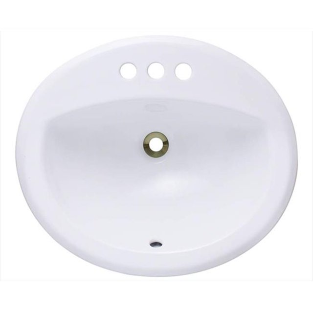 Polaris O2018-W White Overmount Bathroom Sink