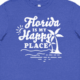 thumbnail image 4 of Inktastic Florida is My Happy Place with Palm Trees Youth T-Shirt, 4 of 5