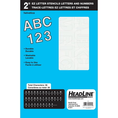 UPC: 0083392000919 | Headline/Geotype Geostencil EZ Letter Stencils 2