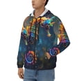 thumbnail image 3 of Honeii Neon Seahorse Underwater Realm Print Hoodies for Men, Pullover & Full Zip, Breathable Zip up Hoodie, Sweatshirt-X-Large, 3 of 5