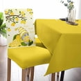 thumbnail image 5 of Stretch Dining Chair Covers Set of 6, Lemon Tree Summer Gnome Yellow Removable Dining Chair Protector Slipcovers for Kitchen Party Restaurant, 5 of 6