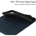 thumbnail image 5 of for iPhone 11 2019 Wallet Case,Premium PU Leather Flip Folio Case with Card Slot,Stand Holder and Magnetic Closure TPU Shockproof Interior Protective Case for Apple iPhone 11 6.1",Navy Blue, 5 of 16