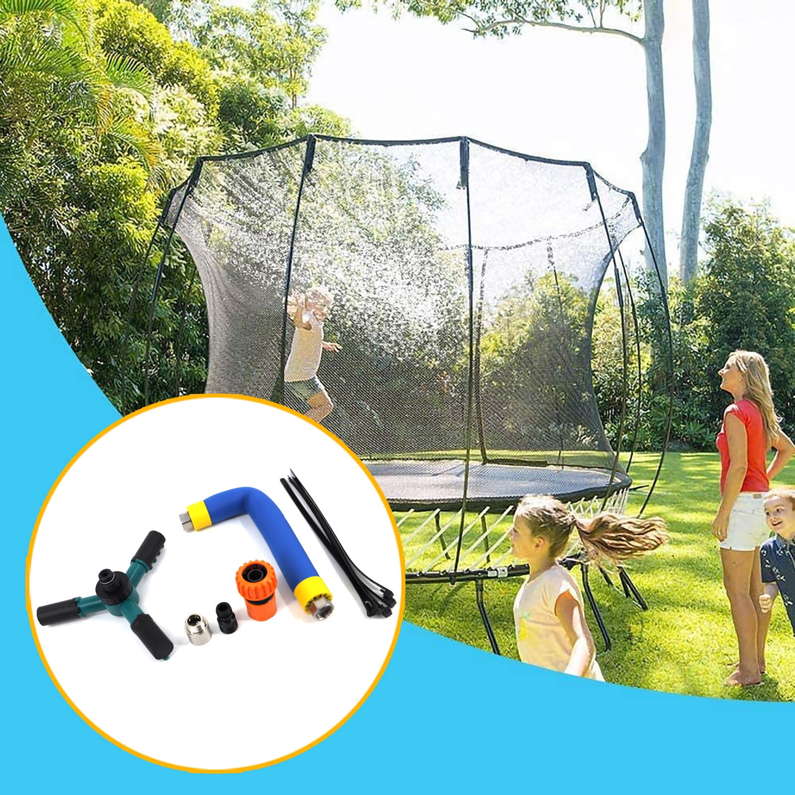Mikilon Outdoor Trampoline Sprinklers Rotary Sprinklers Children's