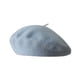 thumbnail image 1 of Qarigey Gorra con costuras finas y línea suave para una apariencia elegante, boina de invierno, boina, sombrero sólido, boina Sombreros azul claro, 1 of 6