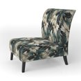 thumbnail image 3 of Designart "Tropics In Monochrome Hues V" Chaise d'Appoint Tropicale Verte - Fauteuil Tropical pour Chambre, 3 of 7