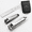 Black Case, variant on Beauty Power Nail Clippers Set for Men 3 in 1 - Stainless Steel Toenail and Fingernail Clippers with Glass File, Anti Splash, PU Leather Travel Case - Fathers Day Gift - Brown