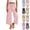 Pink, variant on Girls Cotton Linen Capri Pants Summer Casual Elastic Waist Wide Leg Cropped Pants Kids Loose Fit Soft Comfy Solid Color Trousers