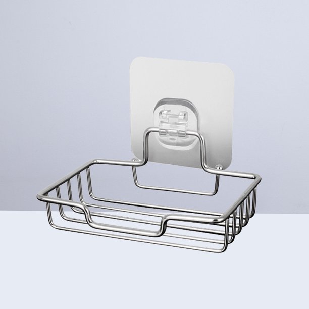 Raindrops Soporte Adhesivo De Acero Inoxidable Para Jabón Con Sin Taladro Para Y Cocina