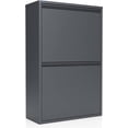 thumbnail image 1 of Armoire de Rangement Polyvalente en Métal CK à 2 Portes 24 Pieds' - Gris Foncé, 1 of 5