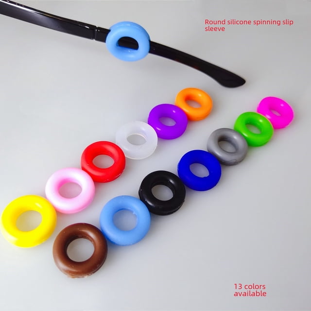 Gafas Giratorias Anillo Colector Arco Redondo Cubierta de Oreja Espejo Pierna Giratoria Cubierta Deslizante Gancho de Oreja Fijo Cubierta de Pie Giratoria