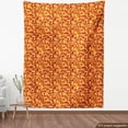 thumbnail image 4 of Ambesonne Warm Tone Fabric by the Yard Upholstery, Triangles and Squares Art, 1 Yard, Paprika and Burnt Orange, 4 of 5