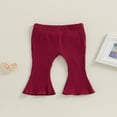 thumbnail image 2 of Leggings Décontractés pour Fille avec Bas Évasé et Texture Côtelée, 2 of 8