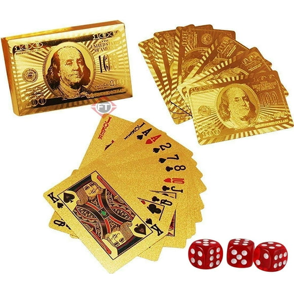 Firstly Golden Deck Of Premium Bridge Playing Cards Pack Of 1 For Adult - Highly Flexible, Durable Playing Card With Great Slip & Design With Much Better Look, Use For Party & Game | Playing Cards