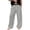 Gray, variant on Men's Herringbone Pinstripe Casual Pants Wide Leg Baggy Trousers Elastic Waist Lounge Pants with Pockets for Daily Wear Fall, Gray, L