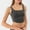 2-Dark Gray, variant on YWDJ Bras for Women Push up Back Closures Lounge Bras No Wires Sleep Bras Wide Strap Full Coverage Comfy Bras Low Support Wrap Sports Bras Padded Workout Bras Comfort Solid Bras Blue L