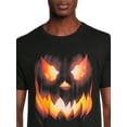 thumbnail image 4 of Men's and Big Men's Halloween Evil Pumpkin Graphic Tee Shirt Costume from Way to Celebrate, Sizes S-3XL, 4 of 6