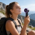 thumbnail image 6 of Digital Display Fan, 199 Speed Digital Display Brushless Mini Fan, USB Charging Portable High Speed Handheld Fan, Personal Cooler for Home Office and Outdoor, 6 of 8