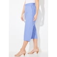 thumbnail image 5 of Catherines Women's Plus Size Petite Flat Front Linen Capri, 5 of 5