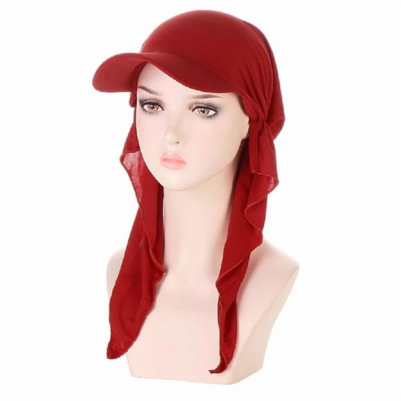 Yokua Lightweight Headscarf Hat Women Sun Protective Hat Soft Hijab Turban Hat
