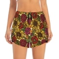 thumbnail image 2 of Balery Sunflower Pantalones cortos deportivos para mujer con forro y dos bolsillos, elásticos, para entrenamiento, gimnasio, yoga-Large, 2 of 7