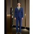 thumbnail image 2 of Beauty-Emily Men's 4-Piece Boutique Wedding Tailcoat Set, Jacket, Vest, Pants & Champagne Handkerchief, Formal British Style Suit for Groom, Prom, Party & Business Events, 2 of 7