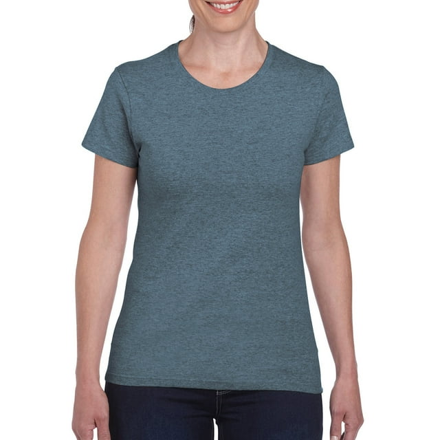 Heavy Cotton Women’s T-Shirt, XL, Heather Navy
