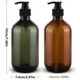 SWSUSN Transparent PET Plastic Bottles With Black Screw Caps Recyclable
