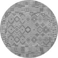 thumbnail image 1 of Ahgly Company Indoor Round Southwestern Gray Country Area Rugs, 5' Round, 1 of 1