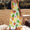 thumbnail image 2 of Lunarable Pineapple Sleeveless Dress for Women Clothing Female Women's Summer Skirt, 2 of 7