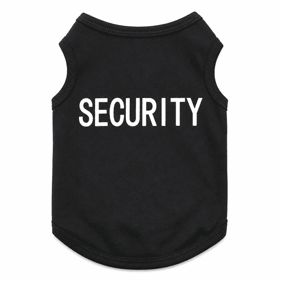 FLORNIX 2026 New Pet Summer T Shirt for Small Medium Dogs Stretchy Breathable Dog T Shirt with Security Pattern Dogs Boy Puppy Vest Black M Clothing for Small Medium Pet