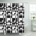 thumbnail image 1 of ABPHQTO Borde tradicional blanco verde negro persa bufanda abstracta hermosa cortina de ducha cortina de baño 165x180 cm ABPHQTO PKNMT66x72Shower-12853, 1 of 2