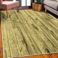 thumbnail image 3 of Rustic Decorative Rug, Wall Wooden Texture Background and Antique Timber Furniture Print, Quality Carpet for Bedroom Dorm and Living Room, 6 Sizes, Earth Yellow, by Ambesonne, 3 of 4