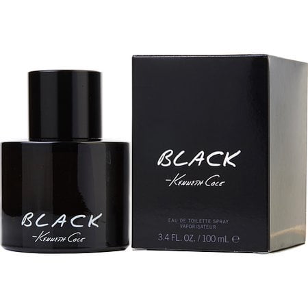 Kenneth Cole Black Eau de Toilette, Cologne for Men, 3.4 Oz Full