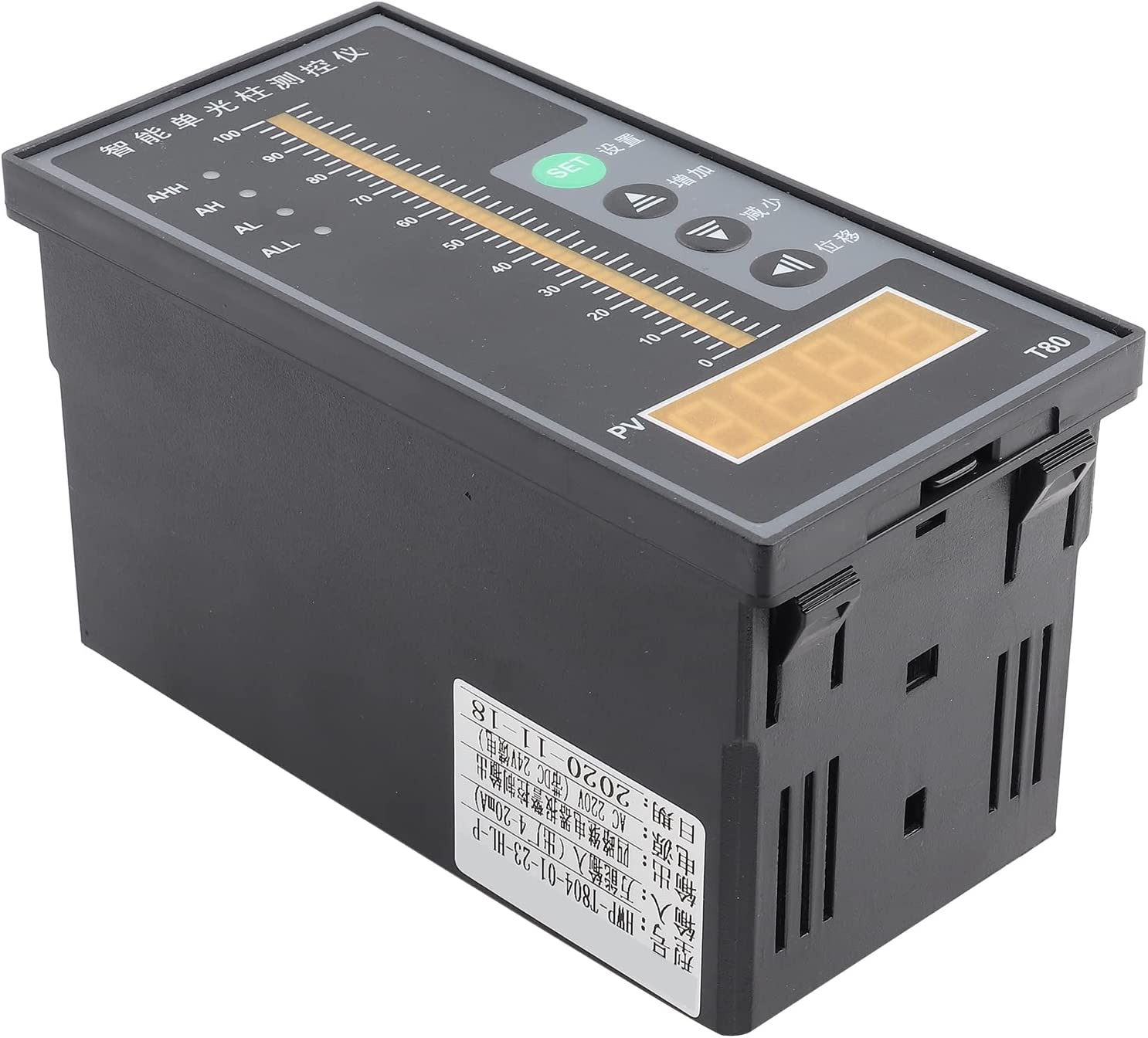 Contrôleur De Pression T80 Intelligent - Affichage Colonne Lumineuse 4-20mA 220V - Pour Niveau D'eau Liquide