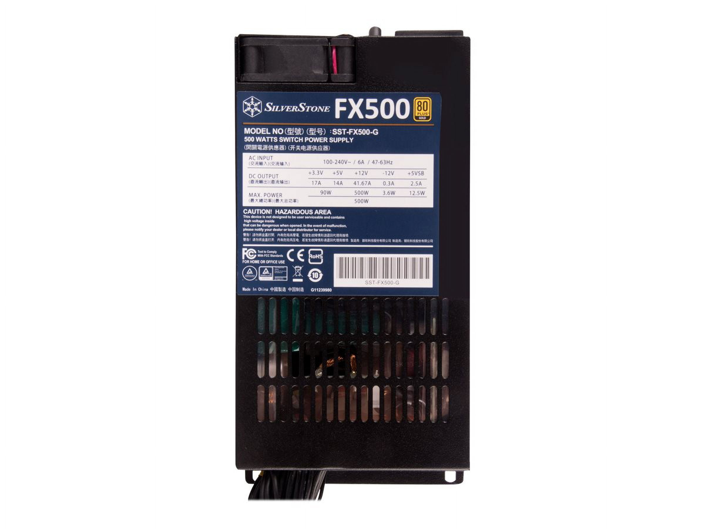 Silverstone technology FX500 80 PLUS Gold 500W Flex-ATX Power Supply