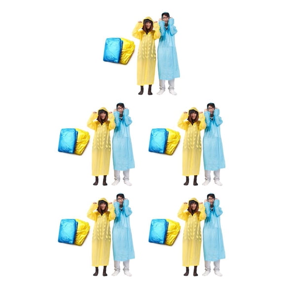 Billuyoard Chubasquero de plástico para acampar, montañismo, impermeable, portátil, para la lluvia, para la familia, para el exterior, Type2 NO2