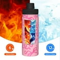 thumbnail image 5 of Goofa pink bow Print 18oz Sports Insulated Kettle With Straw Water Bottle Sports Water Bottle For Running Hiking Cycling Climbing Mans Womans, 5 of 7