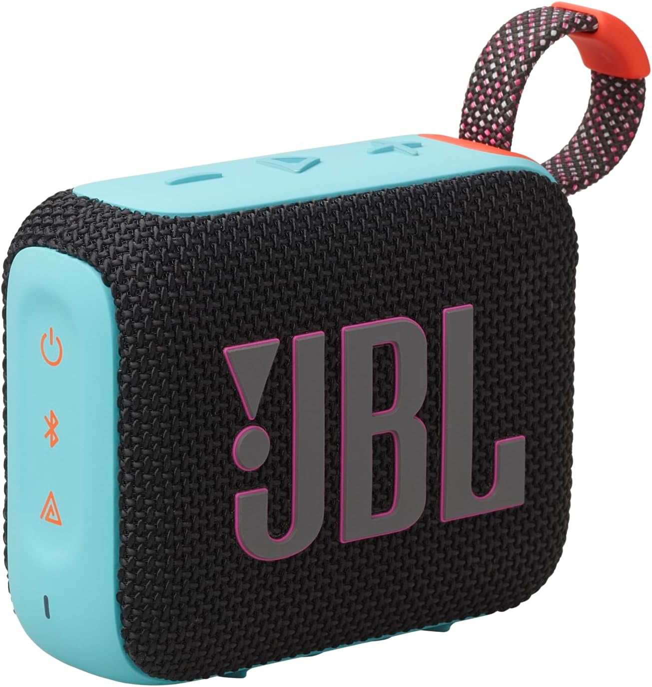 Restored JBL Go 4 - Ultra-Portable, Waterproof and Dustproof Bluetooth Speaker, Big Pro Sound with Punchy bass (Black & Orange) (Refurbished)