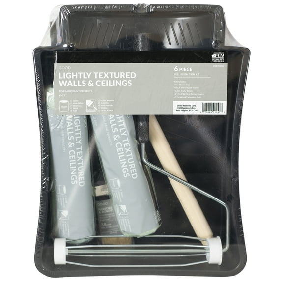 Linzer Good 6 Piece Polyester Knit Paint Tray Kit