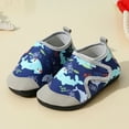 thumbnail image 2 of LIIPEE Girls Sneakers Summer Fashion Cute Cartoon Printed Closed Toe Non- Soft Sole Shoes Casual Beach Water Sports Sneaker,Navy,2-2.5 Years, 2 of 4