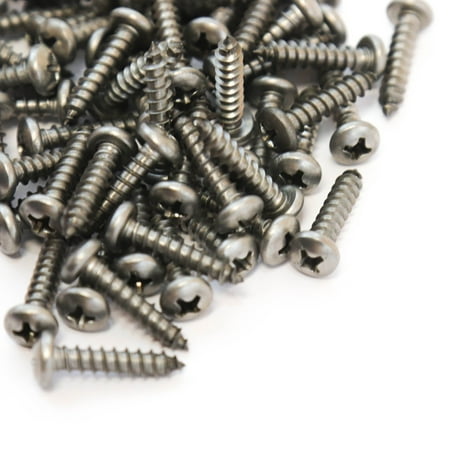

Red Hound Auto 50 Marine Pan Head Self Tapping Screw Set Type A No. 8 x .75 Inches for Wood Metal Plastics 8 x 3/4 304 SS Stainless Steel Corrosion Resistant