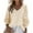 Beige, variant on Womens Long Sleeve V Neck Sweaters Fall Casual Classic Soft Loose Fit Basic Pullover Jumper Top Brown XXL