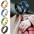 thumbnail image 2 of DESIGNICE Colour Changing Mood Ring Stainless Steel Ring Mens Women Band 6mm Size 6-13-silver-8, 2 of 7