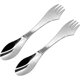 thumbnail image 1 of 2pcs Stainless Steel 3 in 1 Spork Camping Cutlery, Knife, Spoon, Fork Cutlery Combo for Camping, Hiking - q37, 1 of 5