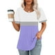 thumbnail image 2 of Camiseta Casual de Manga Corta de Mujer, Cuello Redondo de Impresión para Uso Diario, Fiesta Y Hogar, 2 of 5