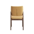 thumbnail image 6 of ACME Sarha Wood & Fabric Side Chair in Yellow & Walnut (Set of 2), 6 of 8